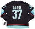 Seattle Kraken Yanni Gourde Autographed Blue Fanatics Jersey Size XL Fanatics Holo Stock #211614