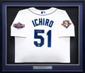 Seattle Mariners Ichiro Suzuki Autographed Framed White Authentic Mitchell & Ness Jersey IS Holo