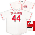 Cincinnati Reds Elly De La Cruz Autographed White Nike Jersey Size XL Beckett BAS Witness