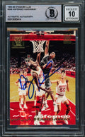 Anfernee Hardaway Autographed 1993-94 Stadium Club Rookie Card #308 Orlando Magic Auto Grade Gem Mint 10 Beckett BAS Stock #211050