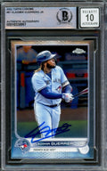 Vladimir Guerrero Jr. Autographed 2022 Topps Chrome Card #81 Toronto Blue Jays Auto Grade Gem Mint 10 Beckett BAS