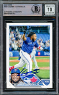 Vladimir Guerrero Jr. Autographed 2023 Topps Card #300 Toronto Blue Jays Auto Grade Gem Mint 10 Beckett BAS