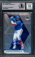 Vladimir Guerrero Jr. Autographed 2021 Panini Mosaic Card #78 Toronto Blue Jays Auto Grade Gem Mint 10 Beckett BAS #16168747