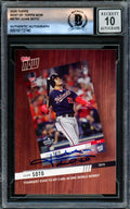 Juan Soto Autographed 2020 Topps Now Card #BTN-1 New York Yankees Auto Grade Gem Mint 10 Beckett BAS #16172740