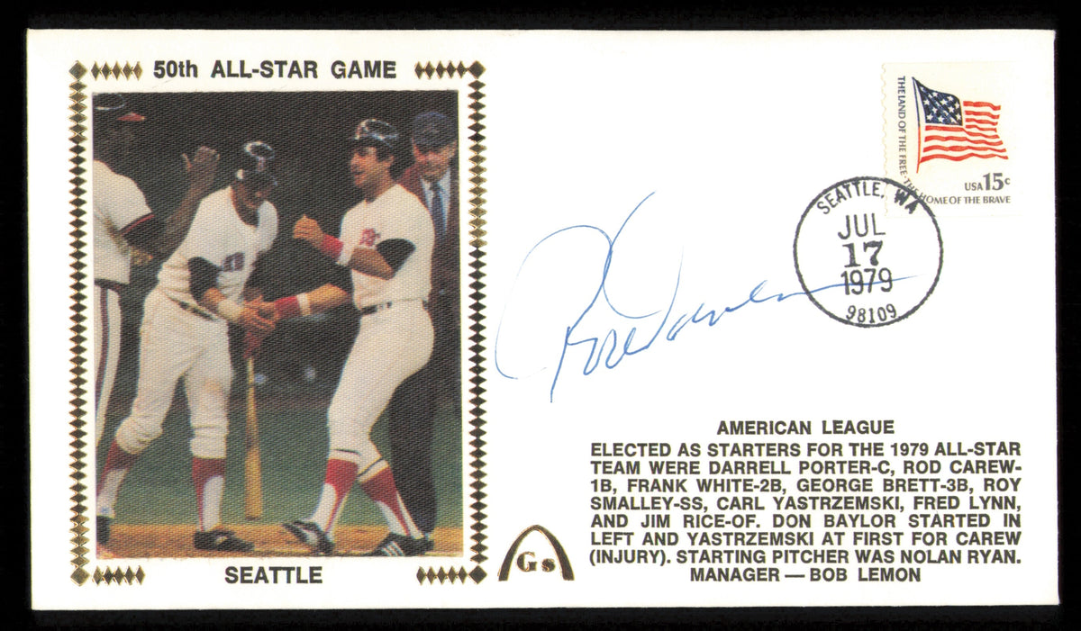 Rod Carew Autographed 1979 First Day Cover California Angels