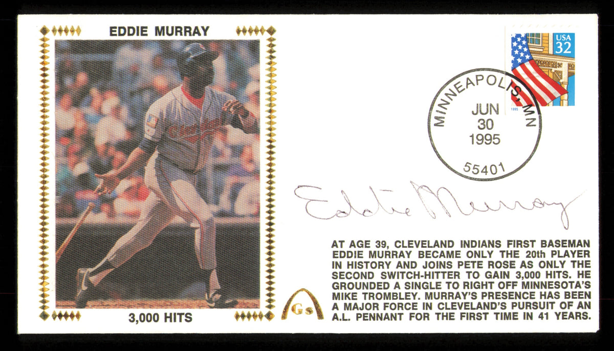 Eddie Murray Autographed 1995 First Day Cover Baltimore Orioles