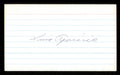 Luis Aparicio Autographed 3x5 Index Card Chicago White Sox