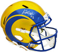 Kyren Williams Autographed Los Angeles Rams Flash Yellow Full Size Speed Replica Helmet Beckett BAS Witness