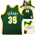 Seattle Supersonics Kevin Durant Autographed Green Authentic Mitchell & Ness Swingman 2007-08 Jersey Size XL Beckett BAS QR Stock #212189