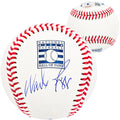 Wade Boggs Autographed Official Hall Of Fame HOF Logo Baseball Boston Red Sox Beckett BAS Witness Stock #212244