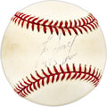 Lee Smith Autographed Official AL Baseball Boston Red Sox, Chicago Cubs Beckett BAS QR #BL93547