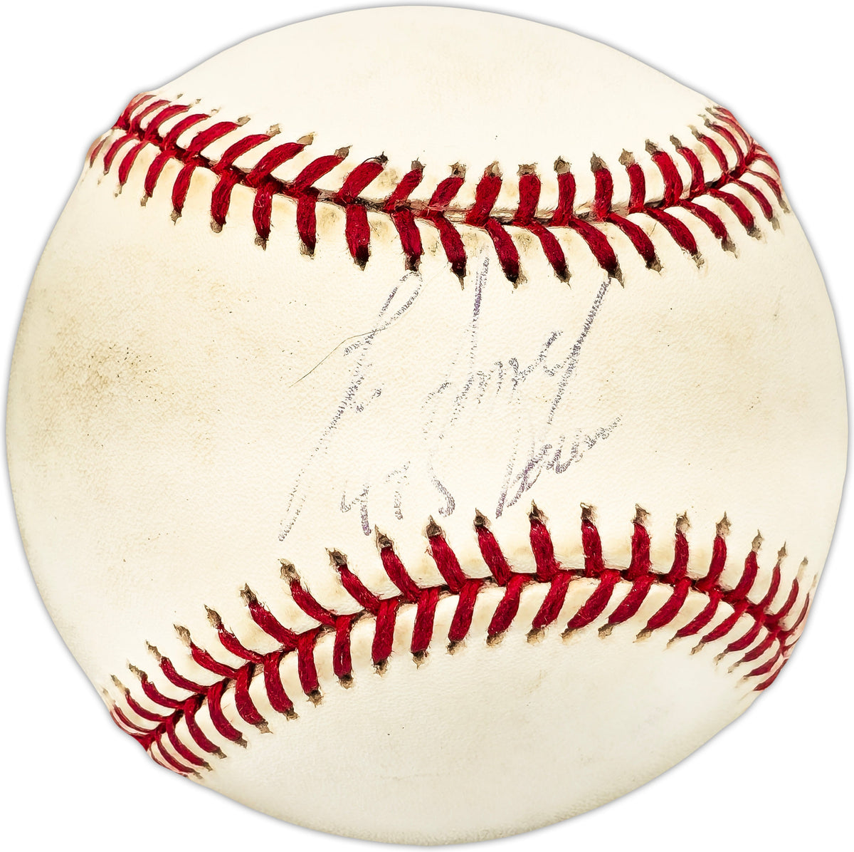Lee Smith Autographed Official AL Baseball Boston Red Sox, Chicago Cubs Beckett BAS QR #BL93547