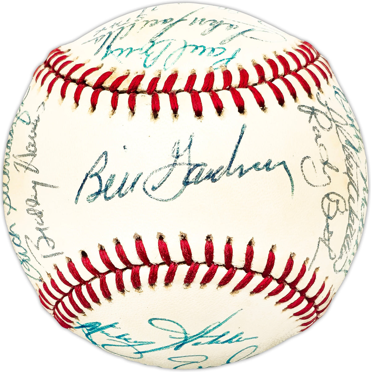 1982 Minnesota Twins Team Autographed Official AL Baseball With 24 Signatures