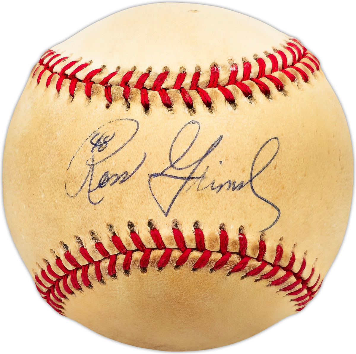 Ross Grimsley Autographed Official AL Baseball Cincinnati Reds, Baltimore Orioles