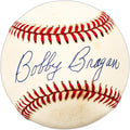 Bobby Bragan Autographed Official NL Baseball Brooklyn Dodgers