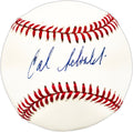 Calvin Schiraldi Autographed Official NL Baseball New York Mets, Boston Red Sox
