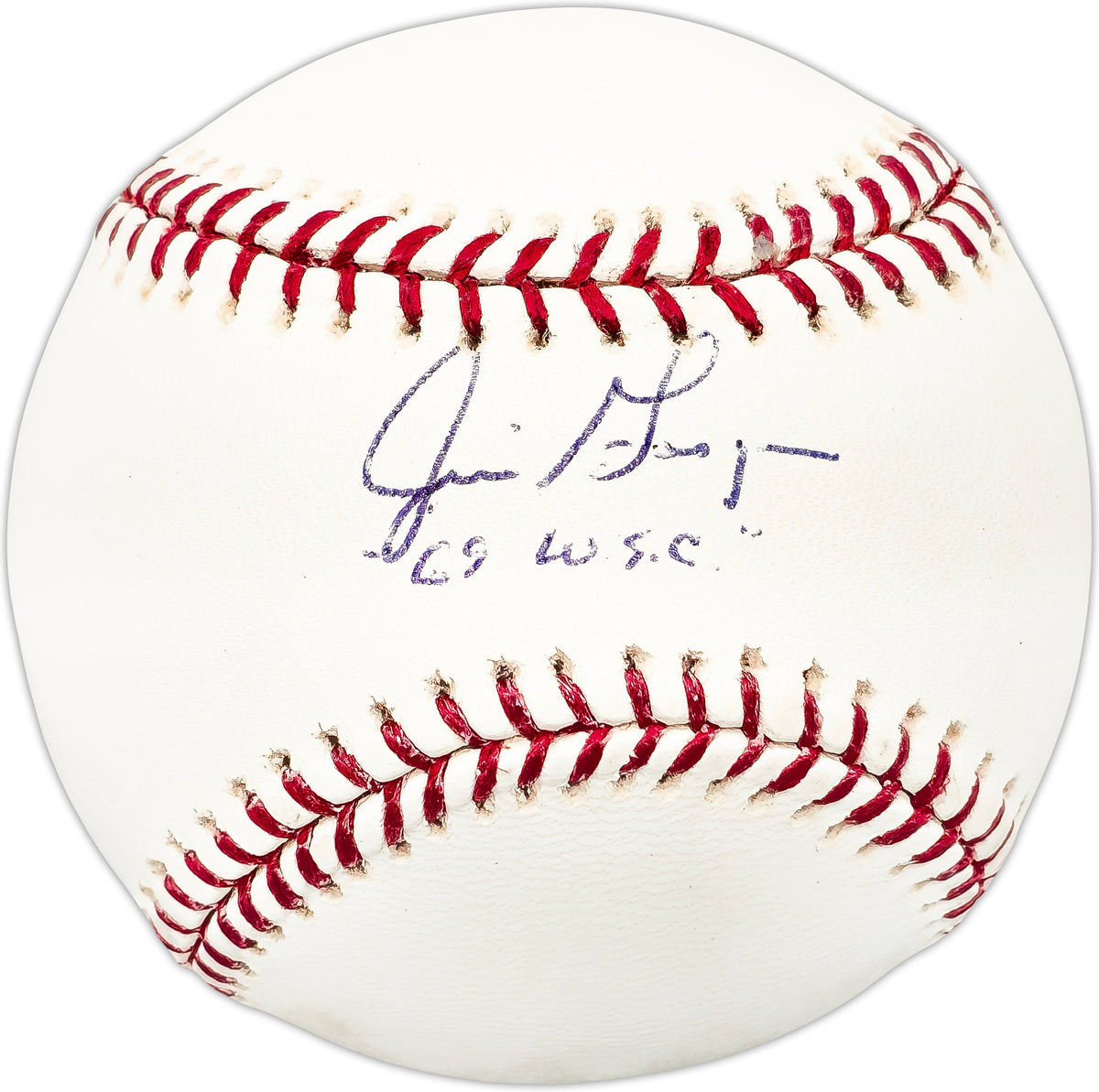 Jim Gosger Autographed Official MLB Baseball New York Mets "69 WSC"