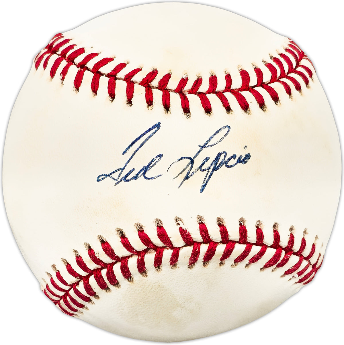Ted Lepcio Autographed Official AL Baseball Boston Red Sox, Detroit Tigers