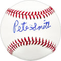 Pete Smith Autographed Official MLB Baseball Boston Red Sox
