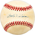Bob Dillinger Autographed Official AL Baseball St. Louis Browns