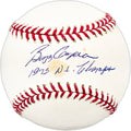 Buzz Capra Autographed Official MLB Baseball Atlanta Braves "1973 NL Champs"