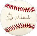 Carlos Maldonado Autographed Official AL Baseball Kansas City Royals, Milwaukee Brewers