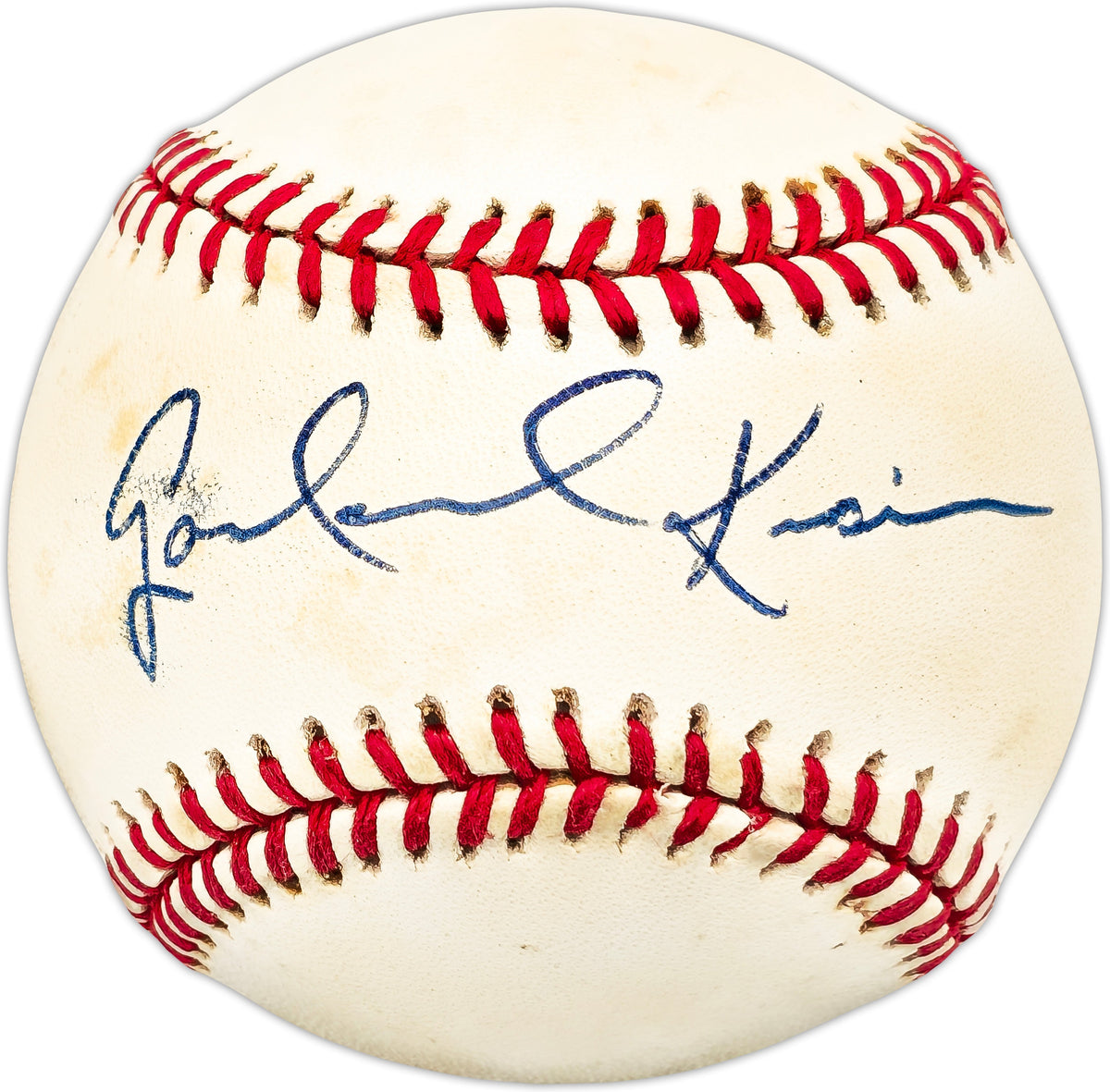 Garland Kiser Autographed Official AL Baseball Cleveland Indians