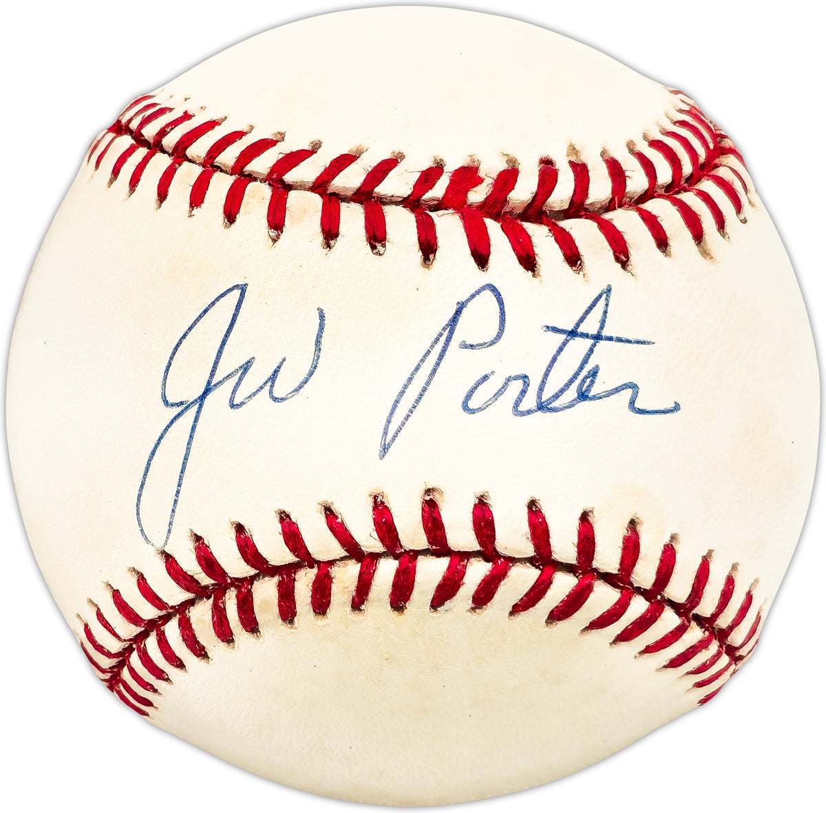 JW J.W. Porter Autographed Official NL Baseball St. Louis Cardinals, Detroit Tigers