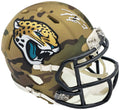 Travis Etienne Autographed Jacksonville Jaguars Camo Speed Mini Helmet Beckett BAS Witness