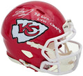 Skyy Moore Autographed Kansas City Chiefs Red Speed Mini Helmet "SB LVII LVIII Champs" Beckett BAS Witness
