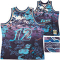 Utah Jazz John Stockton Autographed Purple Authentic Mitchell & Ness 1996-97 Hardwood Classic Swingman Asian Heritage 5.0 Jersey Size XXL Beckett BAS Witness