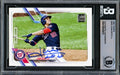 Juan Soto Autographed 2021 Topps Card #225 Washington Nationals Beckett BAS