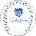 Josh Jung Autographed Official 2023 All Star Game Logo Game Baseball Texas Rangers Beckett BAS Witness
