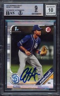 CJ Abrams Autographed 2019 Bowman Draft Rookie Card #BD85 San Diego Padres BGS 9 Auto Grade Gem Mint 10 Beckett BAS #15466360
