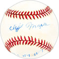 Cliff Mapes Autographed Official AL Baseball New York Yankees Beckett BAS QR #BM25567