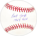 Bob Zick Autographed Official MLB Baseball Chicago Cubs "1954 Cubs" Beckett BAS QR #BM25646
