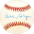 Bill Glynn Autographed Official AL Baseball Cleveland Indians Beckett BAS QR #BM25734