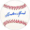 Gordon Lund Autographed Official MLB Baseball Pilots, Indians Beckett BAS QR #BM25737