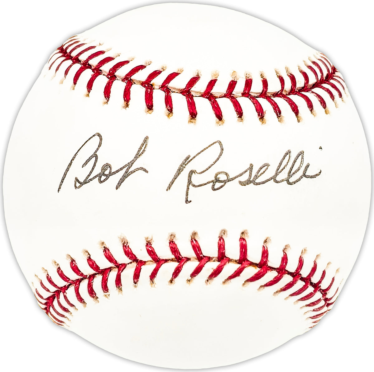 Bob Roselli Autographed Official MLB Baseball Chicago White Sox, Atlanta Braves Beckett BAS QR #BM25762