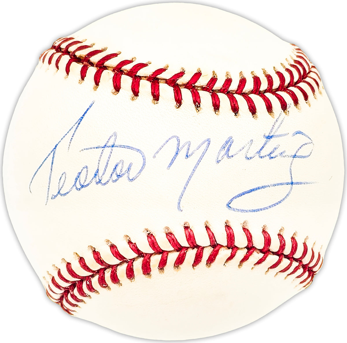 Teodoro Ted Teddy Martinez Autographed Official NL Baseball New York Mets, Los Angeles Dodgers Beckett BAS QR #BM25785