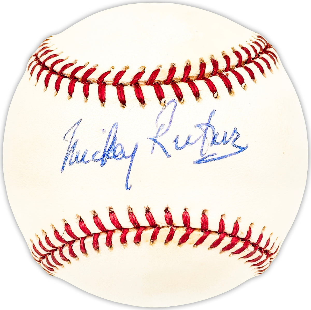 Mickey Rutner Autographed Official AL Baseball Philadelphia A's Beckett BAS QR #BM25309