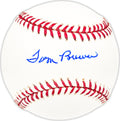 Tom Brewer Autographed Official MLB Baseball Boston Red Sox Beckett BAS QR #BM25415