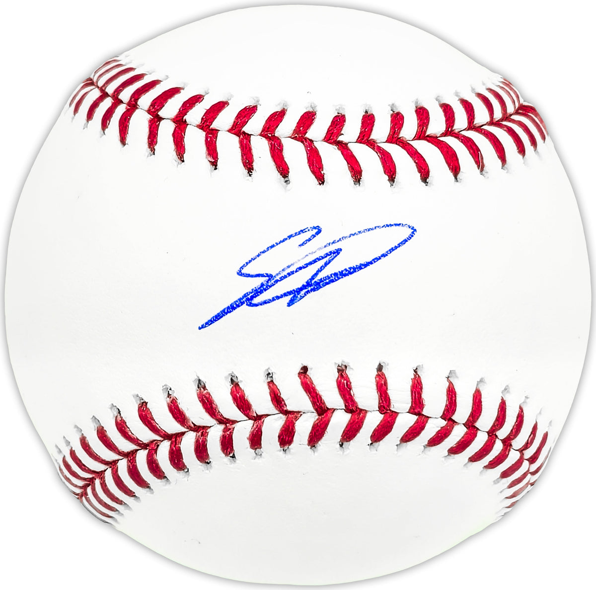 Sebastian Walcott Autographed Official MLB Baseball Texas Rangers Beckett BAS Witness