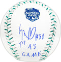 Luis Robert Jr. Autographed Official 2023 All Star Game Logo MLB Game Baseball Chicago White Sox "1st AS Game" Beckett BAS Witness