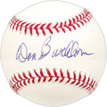 Don Buschhorn Autographed Official MLB Baseball KC A's