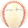 George Spencer Autographed Official NL Baseball New York Giants