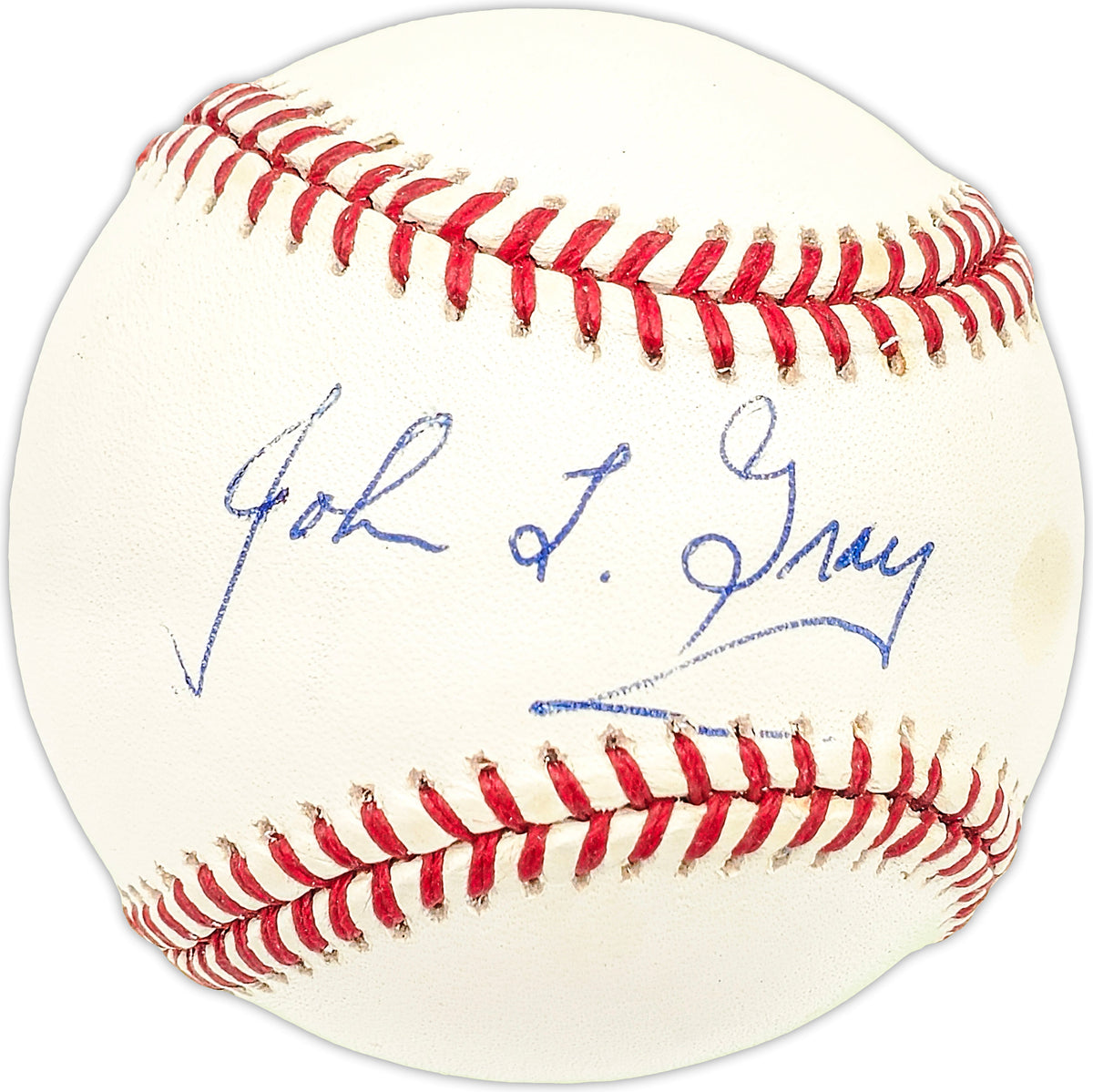 Johnny Gray Autographed Official AL Baseball KC A's