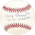 Harry Chappas Autographed Official MLB Baseball Chicago White Sox "78-80 White Sox"