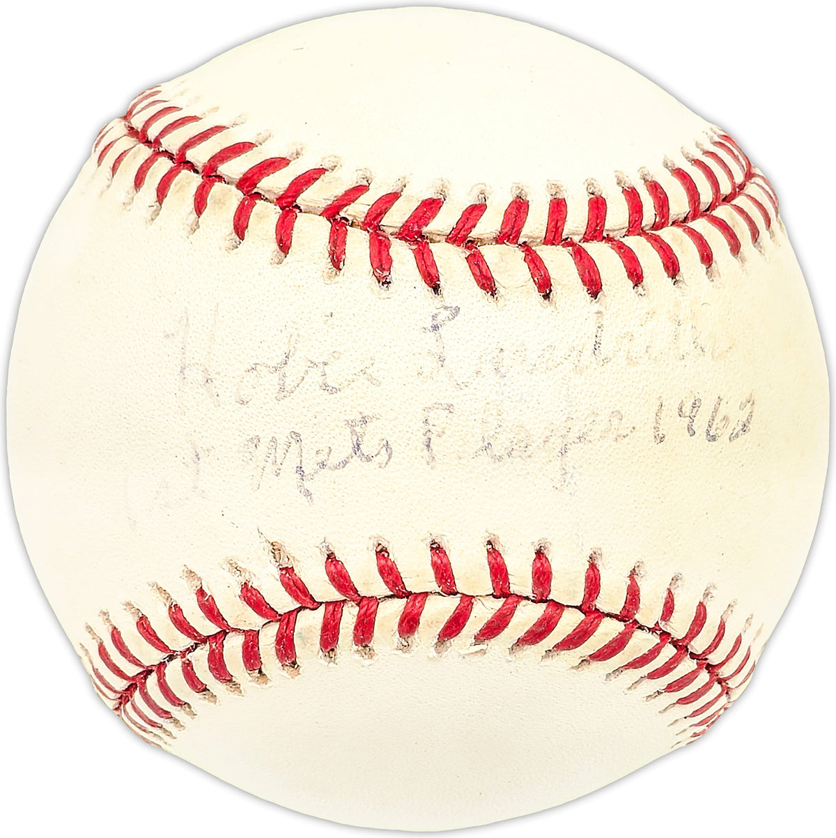 Hobie Landrith Autographed Official 1994 NLCS Logo Baseball New York Mets "1st Mets Player 1962"