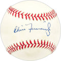 Chico Fernandez Autographed Official NL Baseball Br. Los Angeles Dodgers, Detroit Tigers